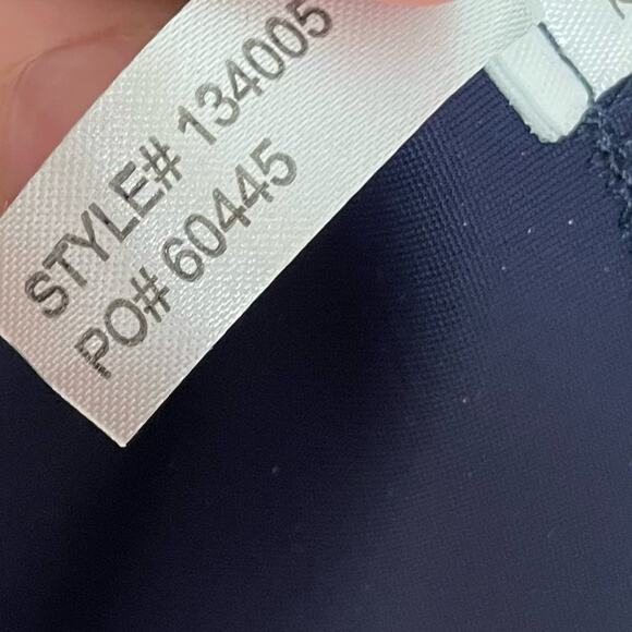 Alex Evenings Compression Embellished Ruched Sheath Dress Navy Women’s Sz 14 - Picture 8 of 10